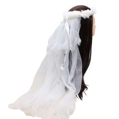 Flower hairband/Veil for Holy Communion/Confirmation