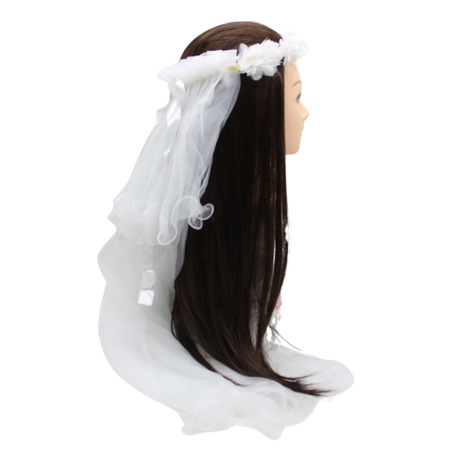 Flower hairband/Veil for Holy Communion/Confirmation