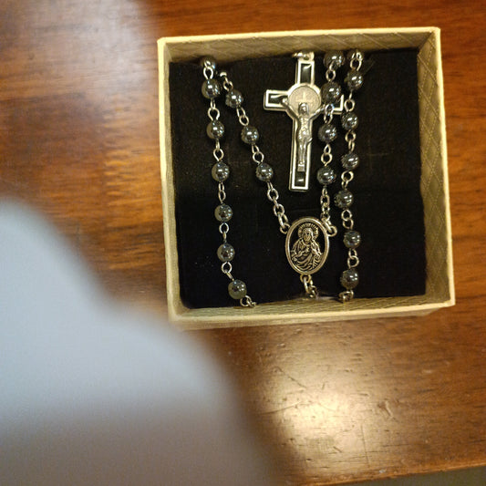 Hematite Full decade rosary