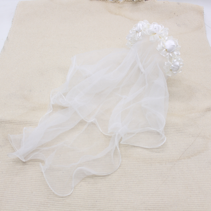 Flower hairband/Veil for Holy Communion/Confirmation
