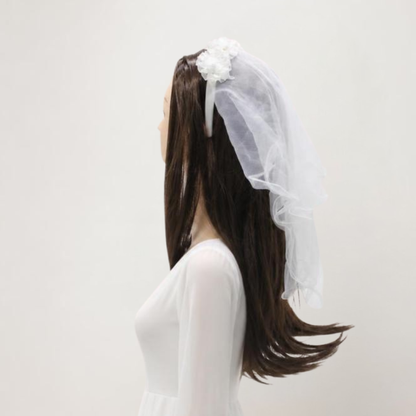Flower hairband/Veil for Holy Communion/Confirmation