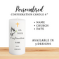 Personalised White Pillar Candle for Confirmation 15cm