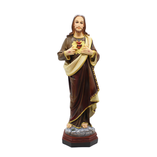 Sacred Heart of Jesus Statue - Handpainted - 35cm/60cm