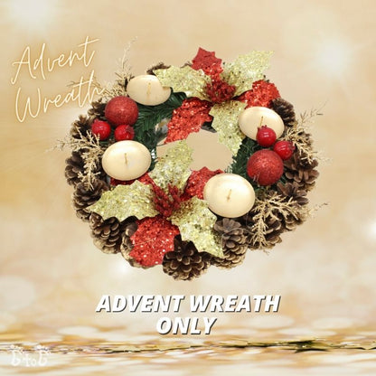 Christmas Advent Wreath - Wreath Only