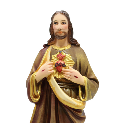 Sacred Heart of Jesus Statue - Handpainted - 35cm/60cm