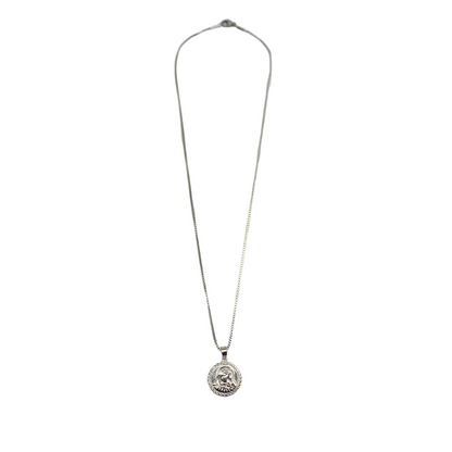 Silver Jesus/Mary Medal/Chain Set - 925 Silver
