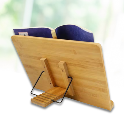 Wood Bible Stand with Engravings