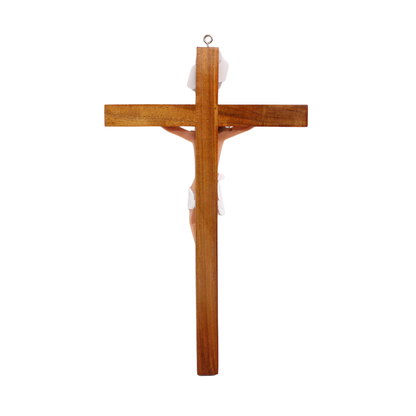 Wood Resin Wall Crucifix - 26/35cm