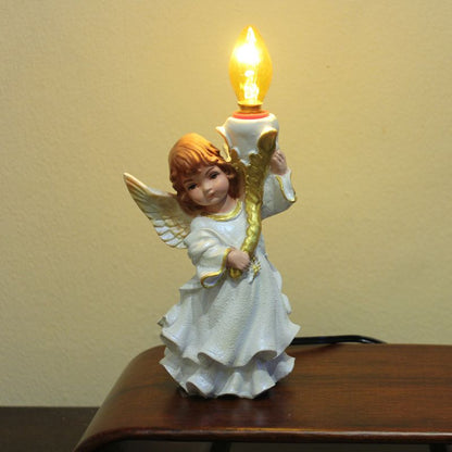 Polystone Angel Electric Lamp - 20cm