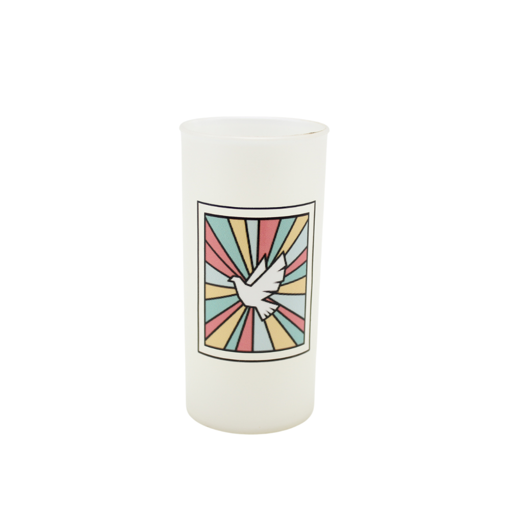 Plastic Holy Spirit Candle Holder with Led Tealight
