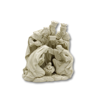 Christmas Polystone Nativity  8" - White