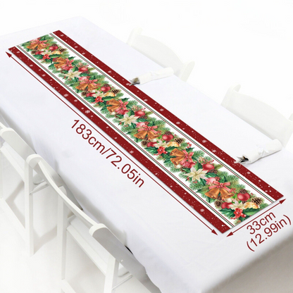 Christmas Table Runners (Linen) 4 Designs 72 x 13inch