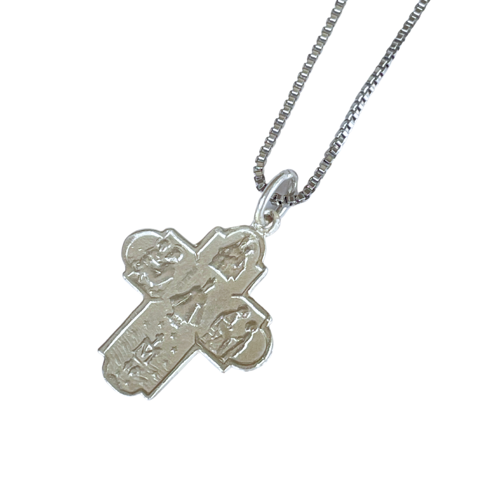 (PREORDER) Silver Four Way Cross/Chain Set - 925 Silver