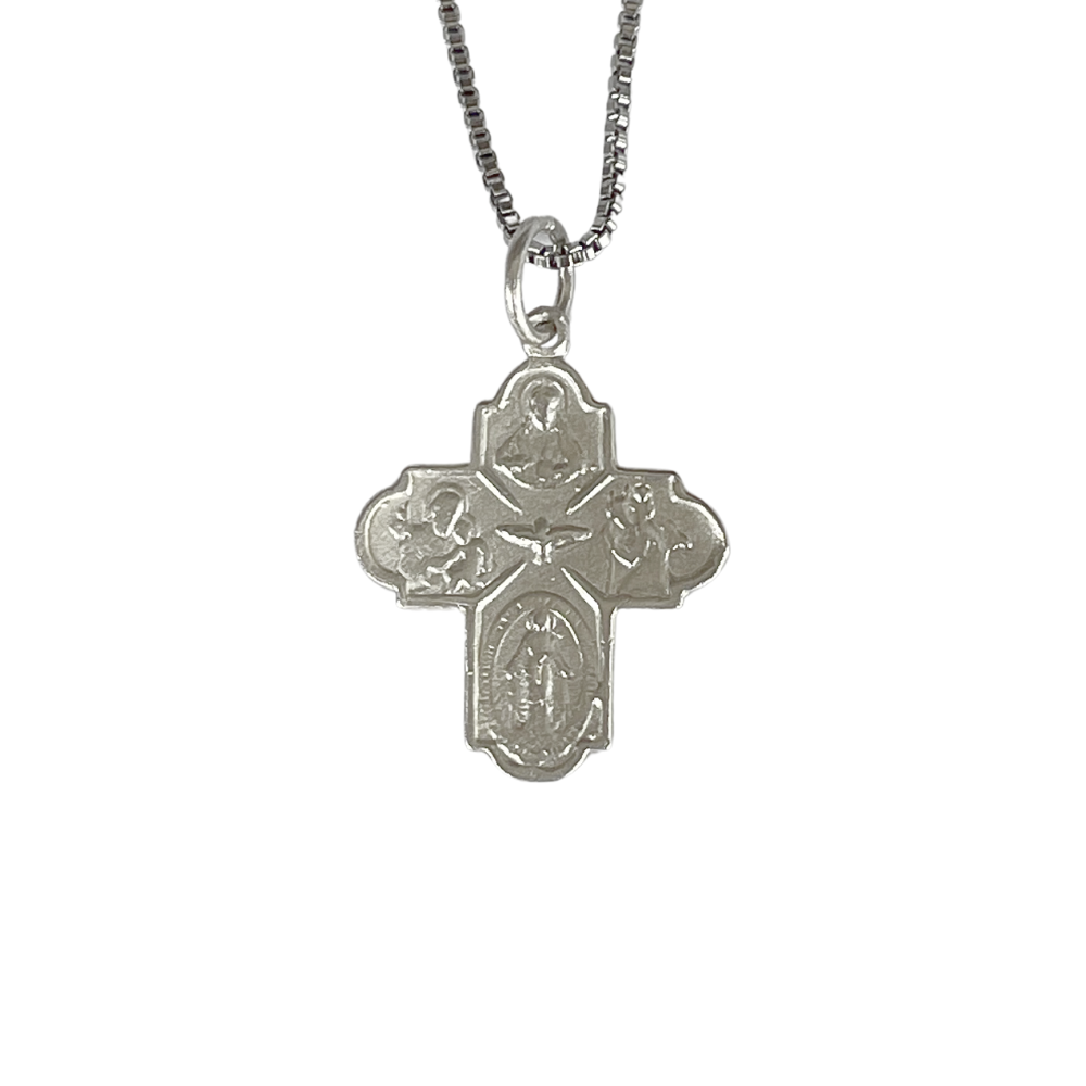 (PREORDER) Silver Four Way Cross/Chain Set - 925 Silver