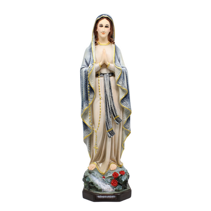 Our Lady of Lourdes Statue - Handpainted - 40cm/60cm (Personalisation Available)