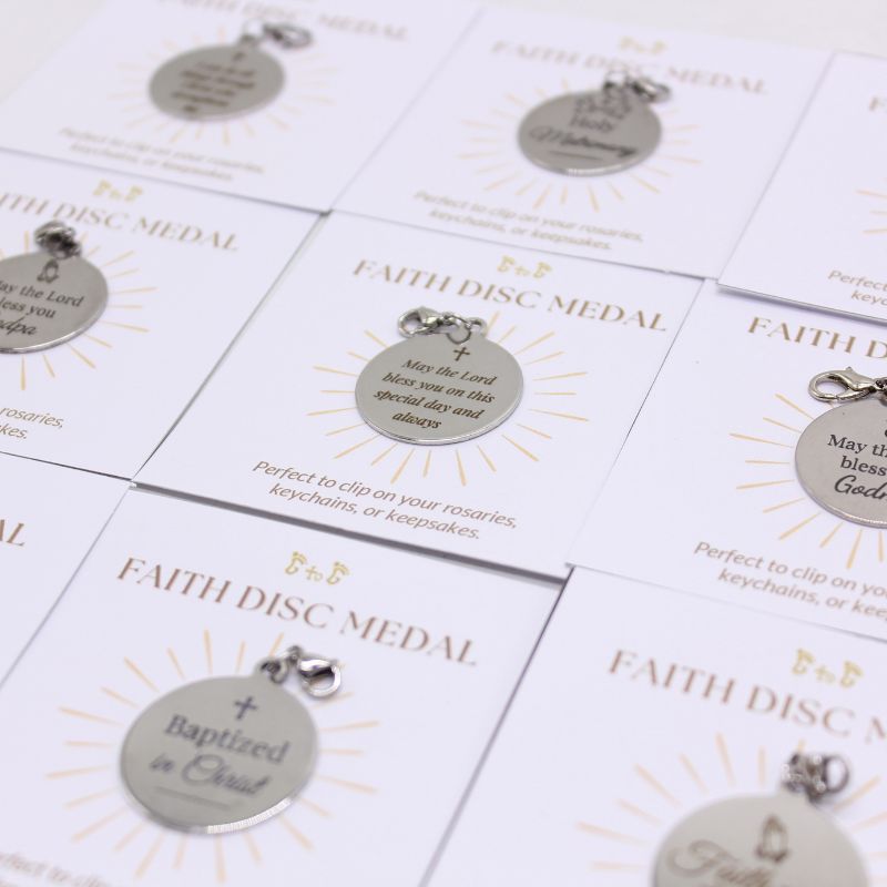 Faith Disc Medal 2.5cm