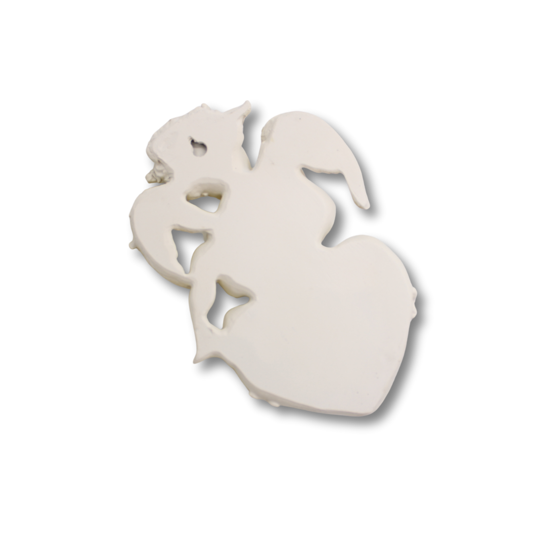 Polystone Angel Font 24cm - White