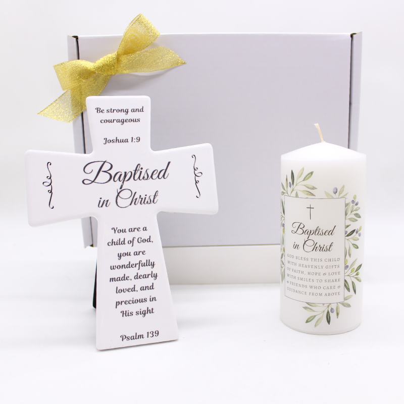 Baptism Cross/Candle Set