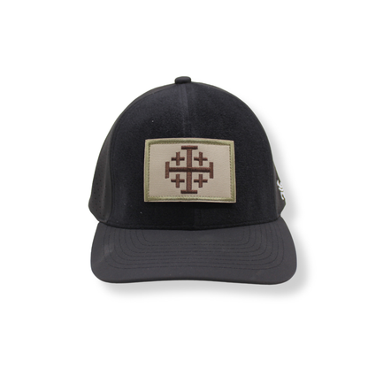 Cap with Jerusalem Cross Patch
