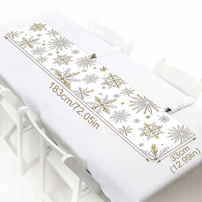 Christmas Table Runners (Linen) 4 Designs 72 x 13inch