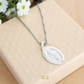 Silver Miraculous Medal/Chain Set - 925 Silver