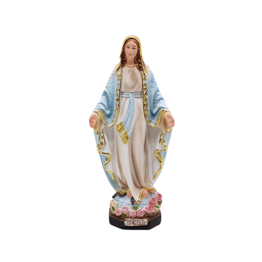 Our Lady of Grace Statue - 30cm - gold trim