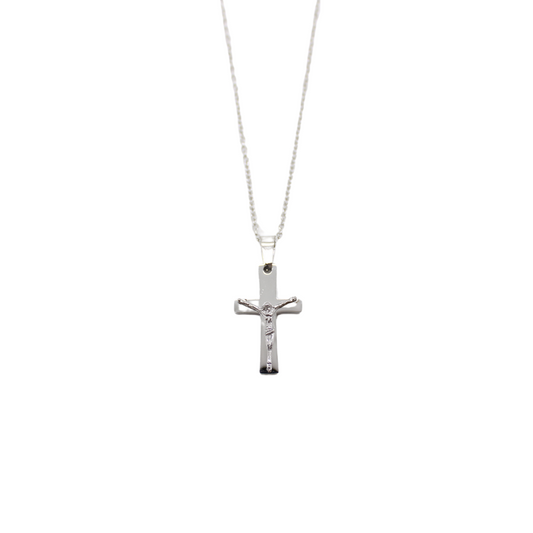 Stainless steel cross /chain 2.75cm