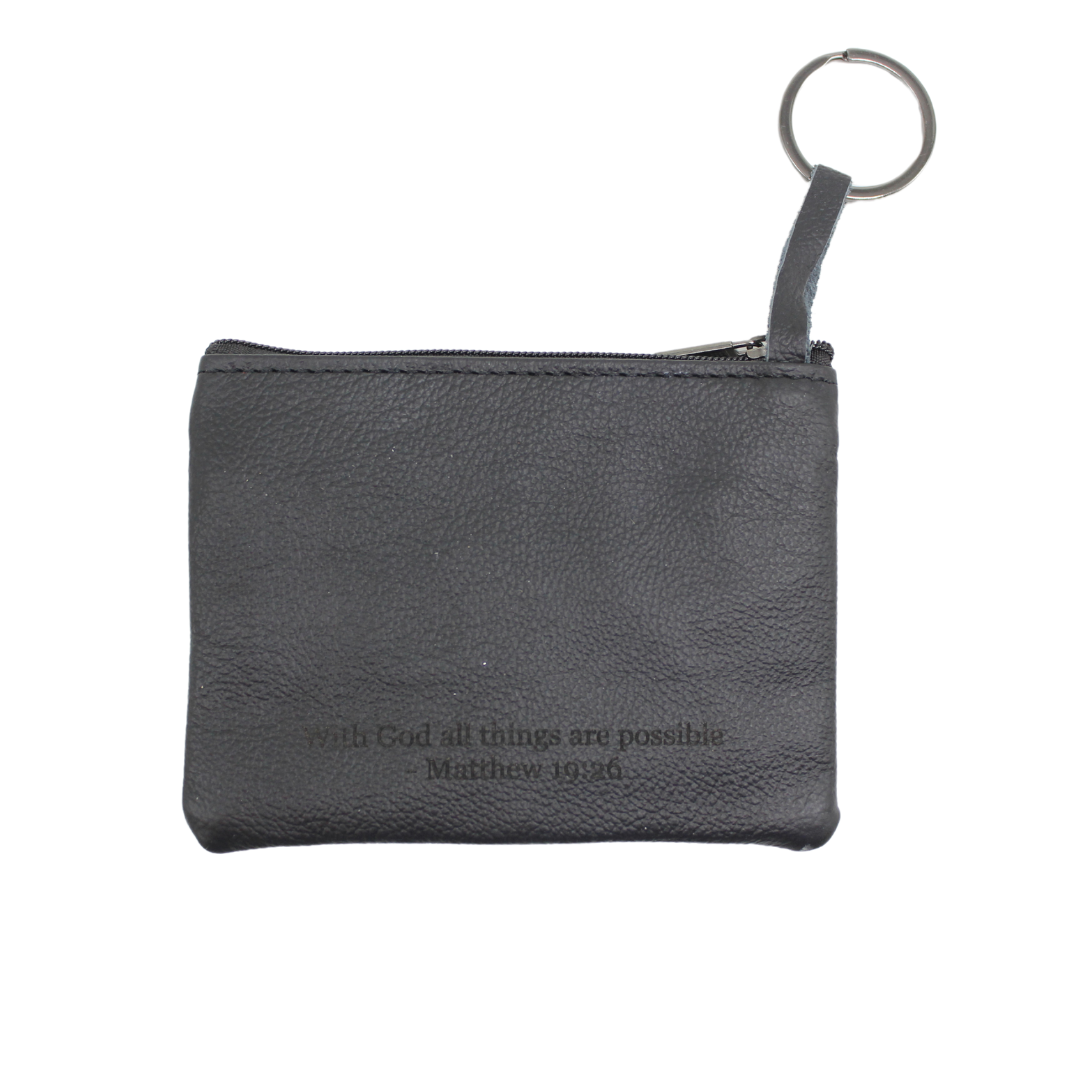 Leather Engraved Rosary pouch