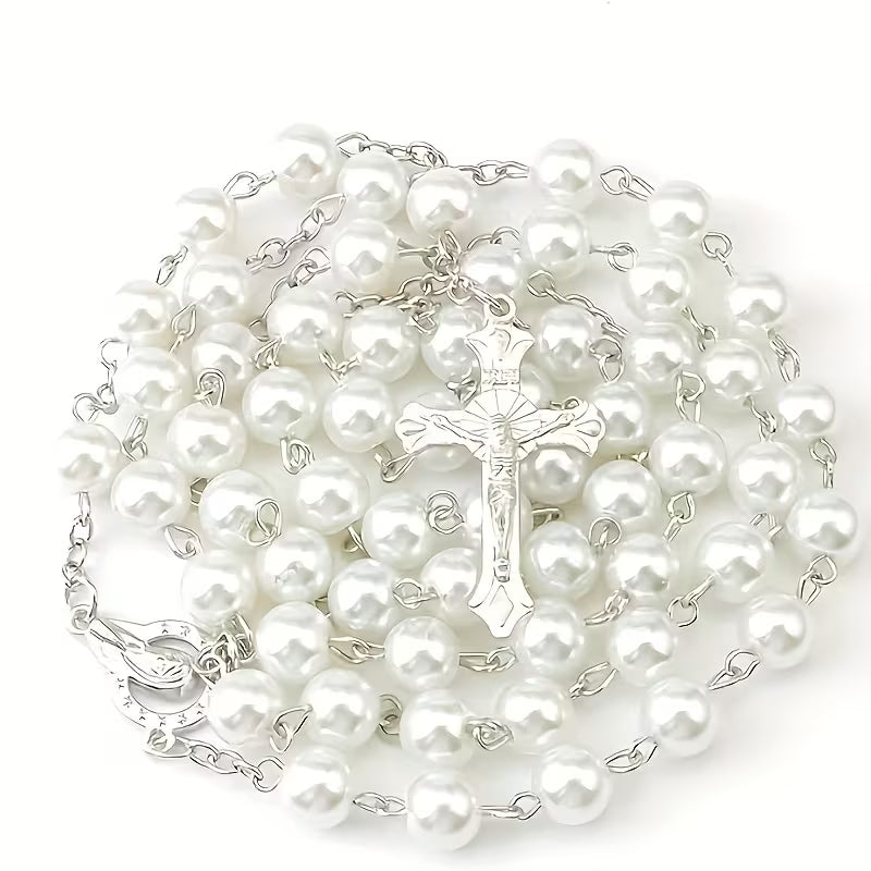 Faux Pearl Full Decade Rosary