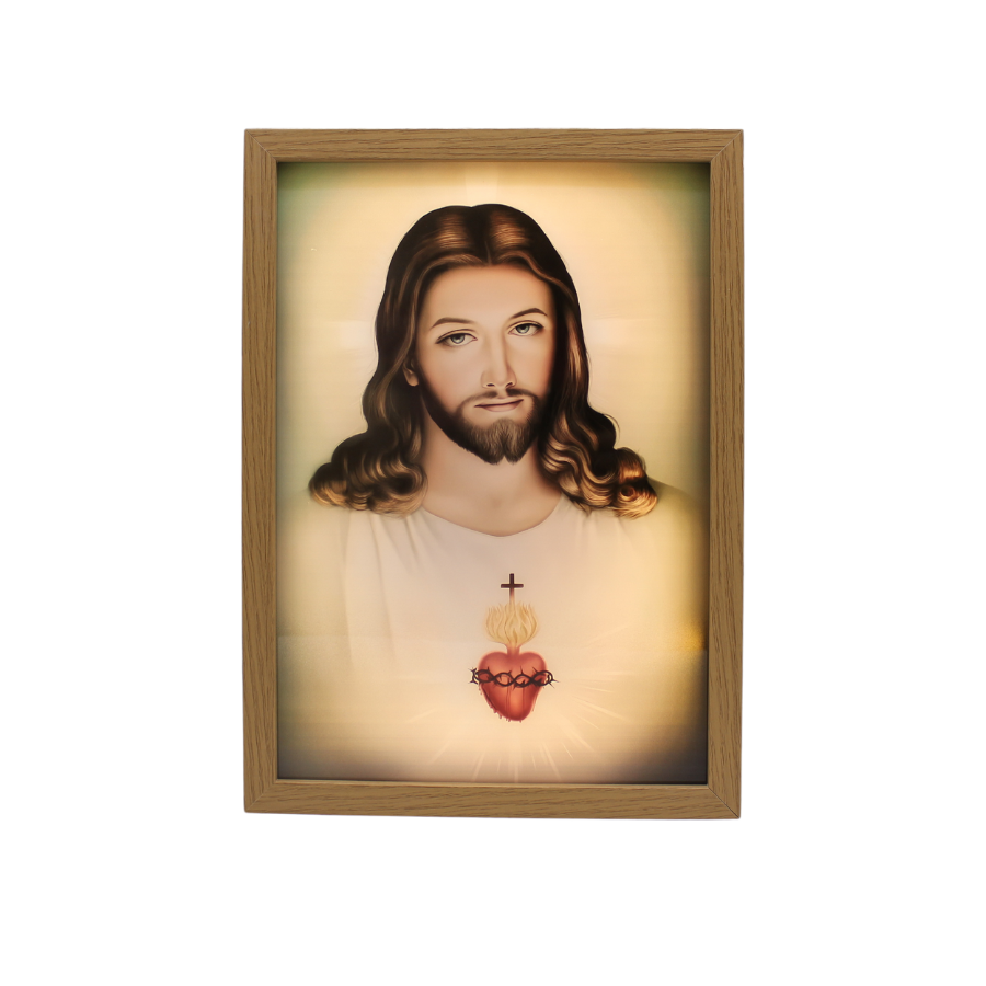 Holy Image Wall/Table Light Box /Altar - Sacred Heart of Jesus