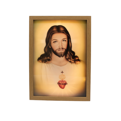 Holy Image Wall/Table Light Box /Altar - Sacred Heart of Jesus