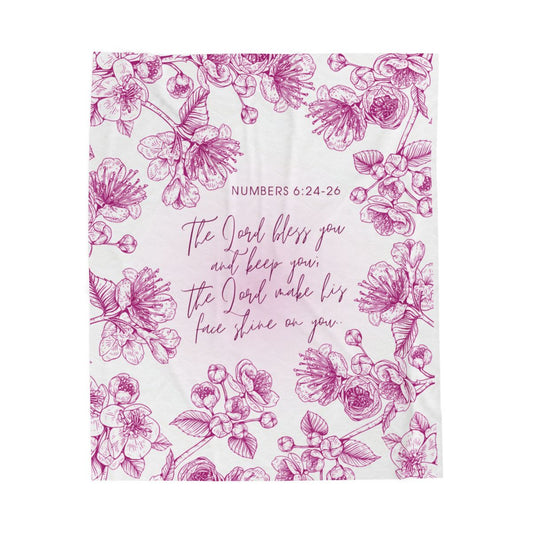 [PRE-ORDER] Bible Verse (Numbers 6:24-26) Fleece Throw Blanket (Personalisation Available)