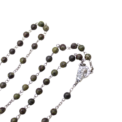 Dragon Blood 6mm Stone Beads Rosary (Personalisation Available)