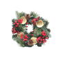 Christmas Advent Wreath 13" (Red Pinecones berries) + 4 Advent Candles (FOC Christmas Candle)