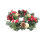 Christmas Advent Wreath 13" (Red Pinecones berries) + 4 Advent Candles (FOC Christmas Candle)