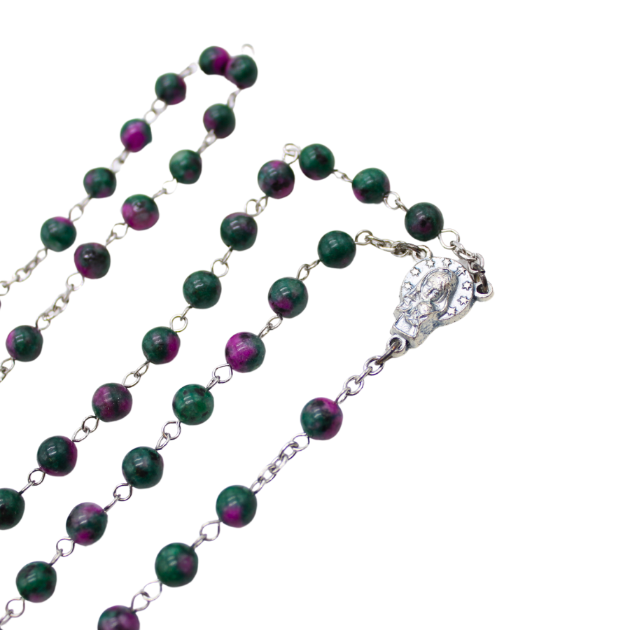 Epidote 6mm Stone Beads Rosary (Personalisation Available)