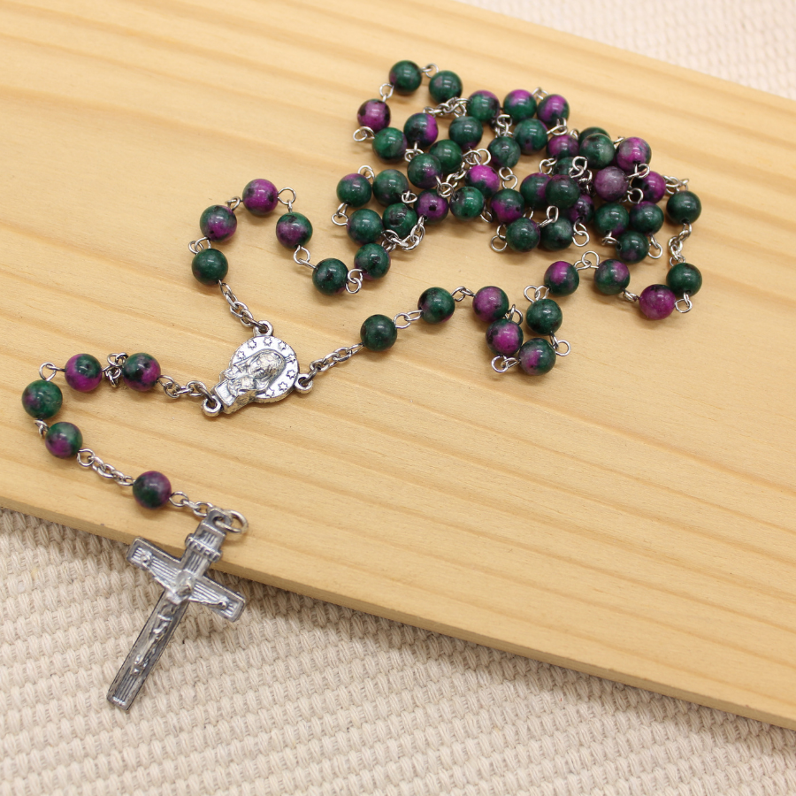 Epidote 6mm Stone Beads Rosary (Personalisation Available)