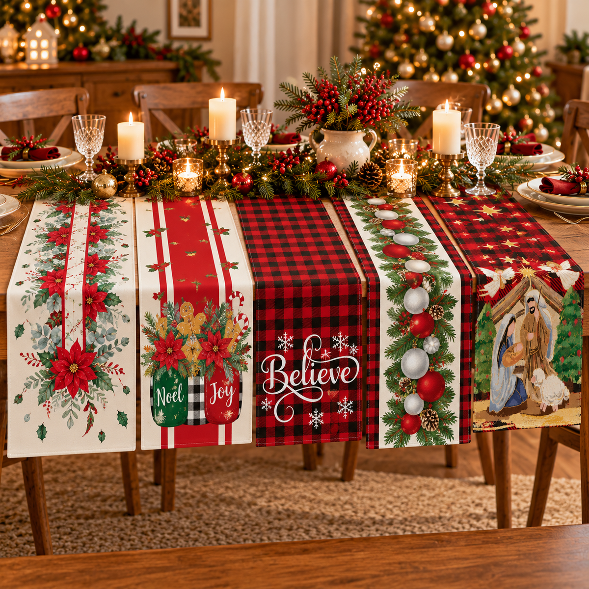 Christmas Table Runners (Linen)