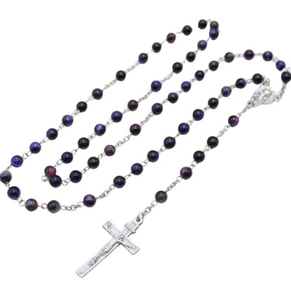 Galaxy Tiger's Eye 6mm Stone Beads Rosary (Personalisation Available)