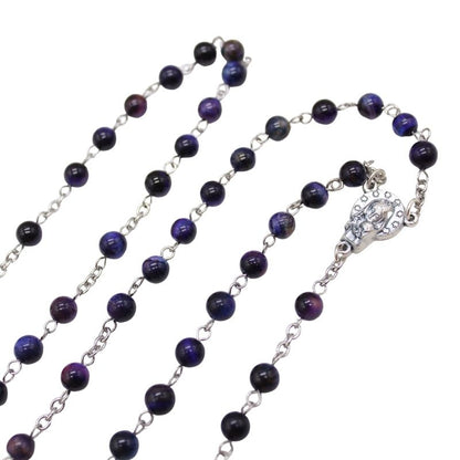 Galaxy Tiger's Eye 6mm Stone Beads Rosary (Personalisation Available)
