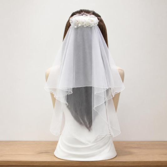 Flower clip/Veil for Holy Communion/Confirmation