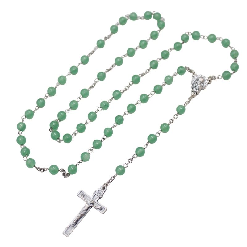 Peridote 6mm Stone Beads Rosary (Personalisation Available)