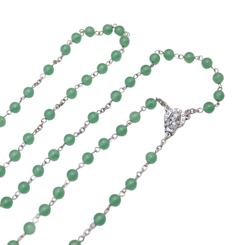 Peridote 6mm Stone Beads Rosary (Personalisation Available)