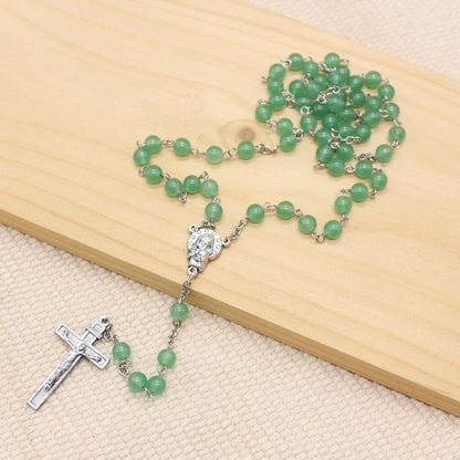 Peridote 6mm Stone Beads Rosary (Personalisation Available)
