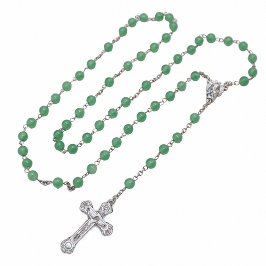 Peridote 6mm Stone Beads Rosary (Personalisation Available)
