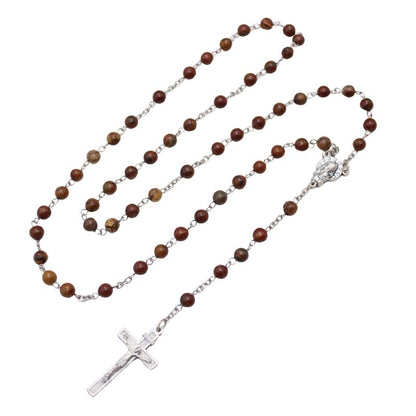 Picasso Agate 6mm Stone Beads Rosary (Personalisation Available)