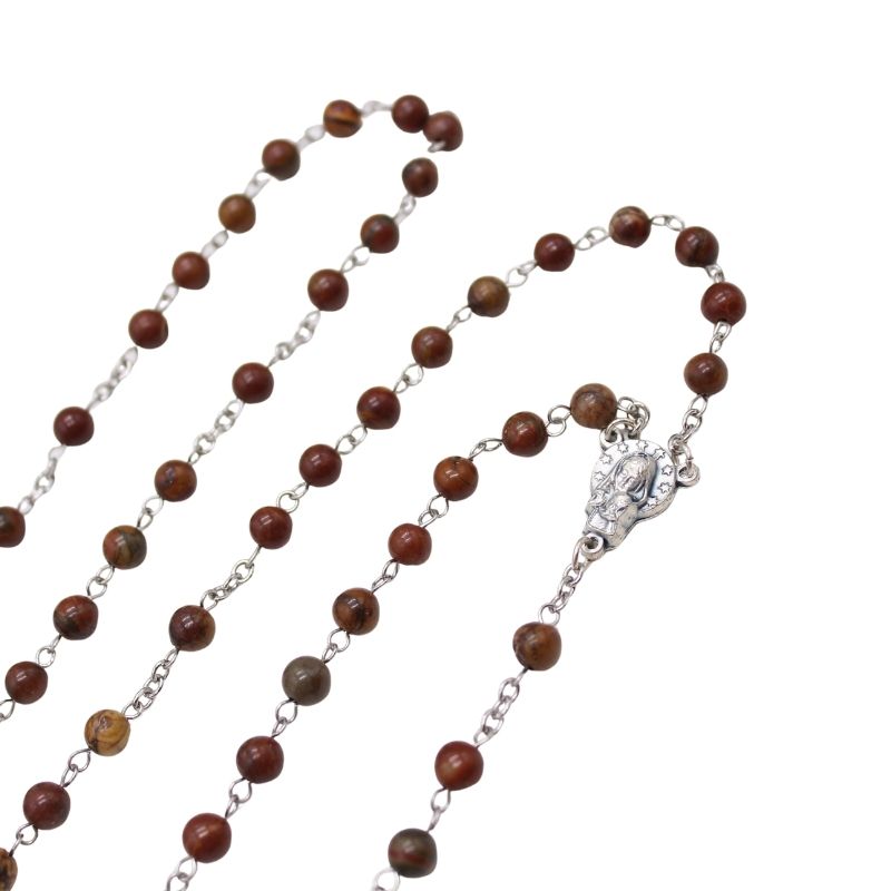 Picasso Agate 6mm Stone Beads Rosary (Personalisation Available)