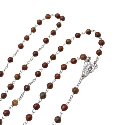 Picasso Agate 6mm Stone Beads Rosary (Personalisation Available)