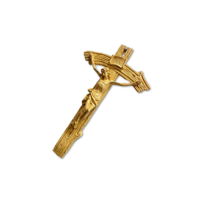 Polystone Papal Wall Crucifix - 27cm