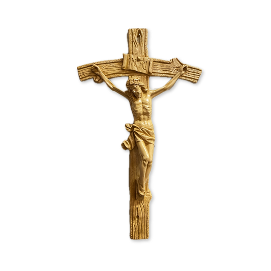 Polystone Papal Wall Crucifix - 63cm